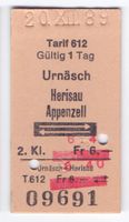 Billette Urnäsch - Herisau - Appenzell