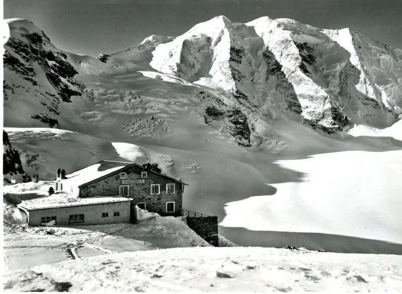 Cartoline postali: Bernina - Diavolezza Hütte + ca. 1960 – Usato da Emmenbrücke venduto da teestube