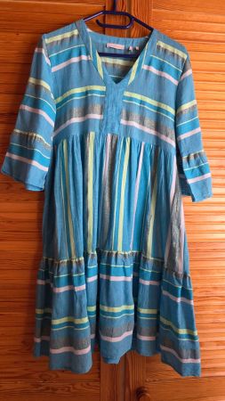 Kleid rich & royal blau gestreift Grösse 40 Baumwolle