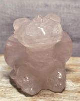Rosenquarz Drache 525g