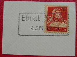 1933: BAHNPOST: Ebnat-Kappel, sauber entwertet.