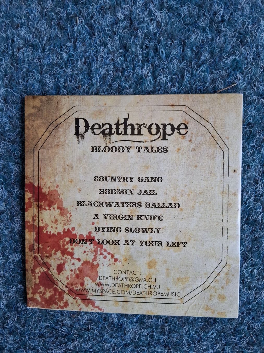 CD: DEATHROPE        BLOODY TALES      CD – Usato da Wetzikon ZH venduto da Ramones01 1