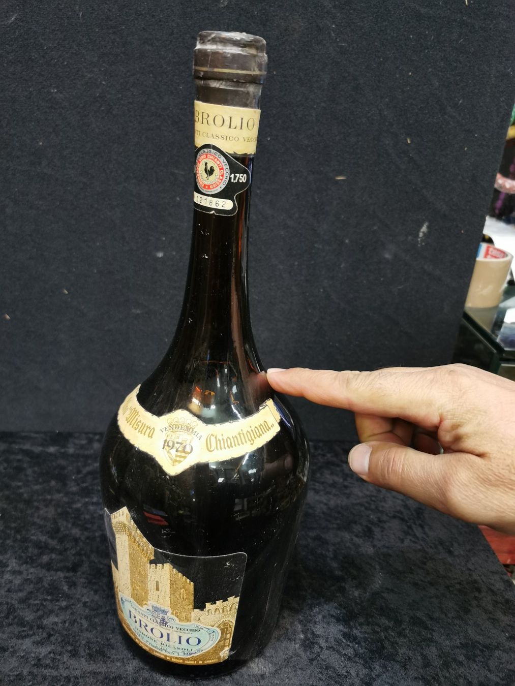 Wein: 175 CL BROLIO 1970 CHIANTI ITALY – Neu (gemäss Beschreibung) aus Genève von Leboucheoreilles 8