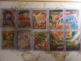 10 Pokemon Karten Full Art guter Zustand (Morpeko 4-teilig)