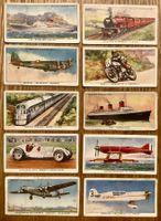 1938 - 10 Antike SPEED Sammelbilder aus England - Rekorde