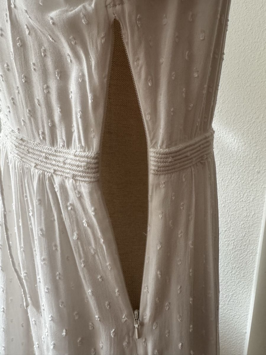 Ba&Sh Vestiti: Robe blanche à pois BASH, T.38/40, viscose – Nuovo (secondo la descrizione) da Morges venduto da sandy069 3