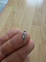 Pandora Charm Feder mit Zirkonia, 925 Silber, Top Zustand