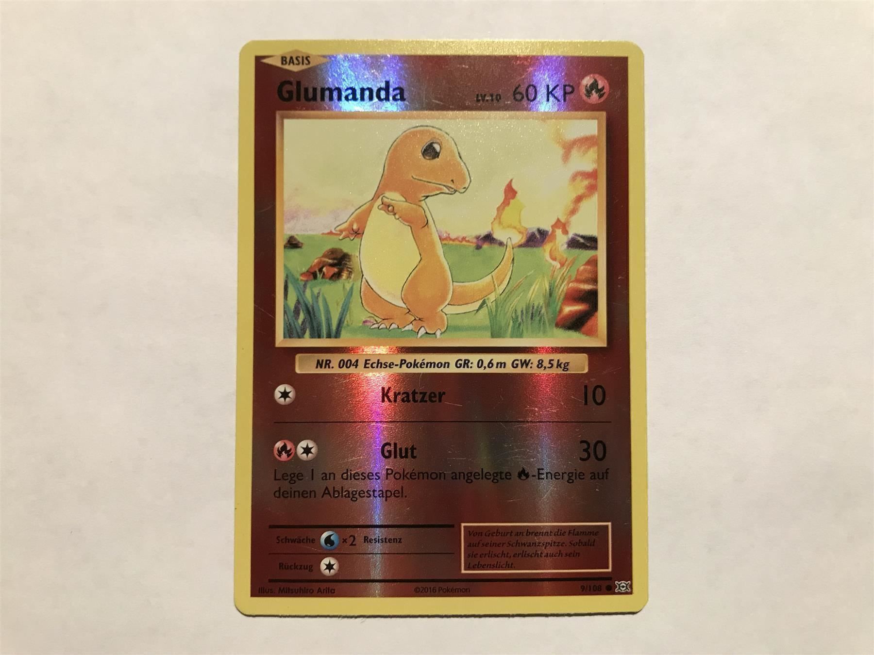 Pokémon Sammelbilder & Trading cards: Glumanda reverse holo Evolution – Gebraucht aus Hagendorn von Pokecollectorch 1