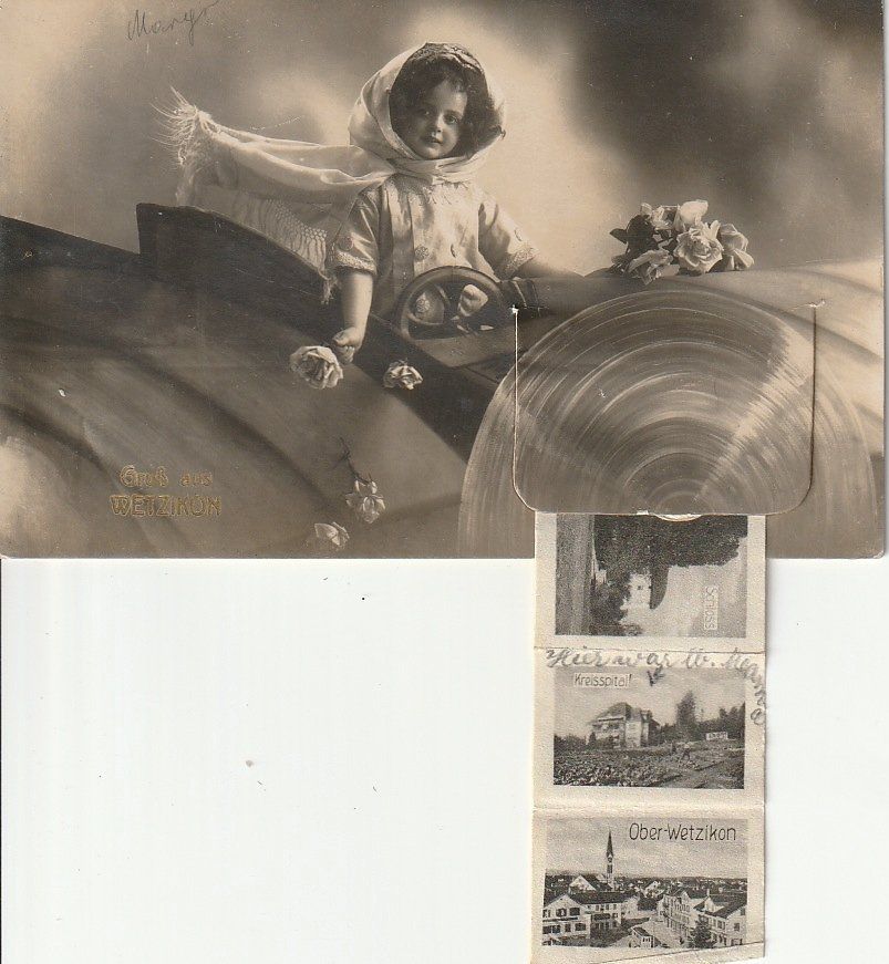 Cartoline postali: Super Top Leporello Wetzikon 12 Bild 1926 – Usato da Horgen venduto da Wasser2
