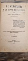 Livre de cuisine ancien - Le Cuisinier, 1883, Rare! EO