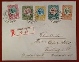 FDC Luxemburg 1928 - nach Deutschland gelaufen, TOP