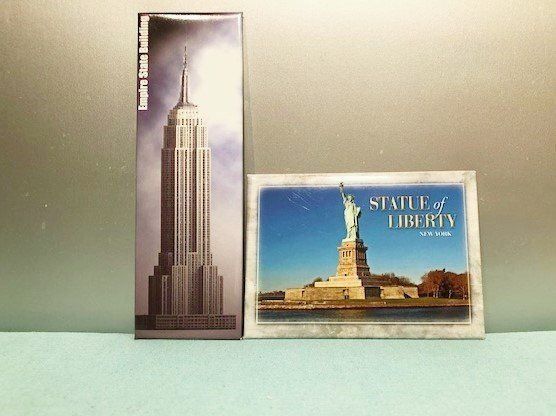 AKTION 3.- Fr. ! 2x Bl`schild Empire State+ Liberty New York | Kaufen ...