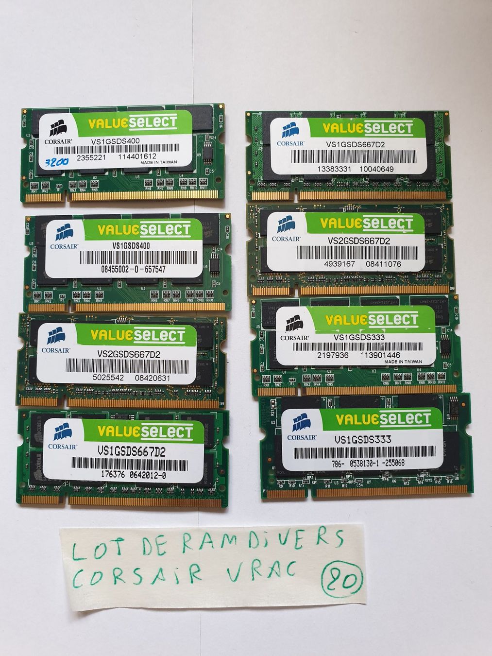 Memoria / RAM: Lot de ram Corsair Vrac divers – Usato da Moudon venduto da Amaroli7