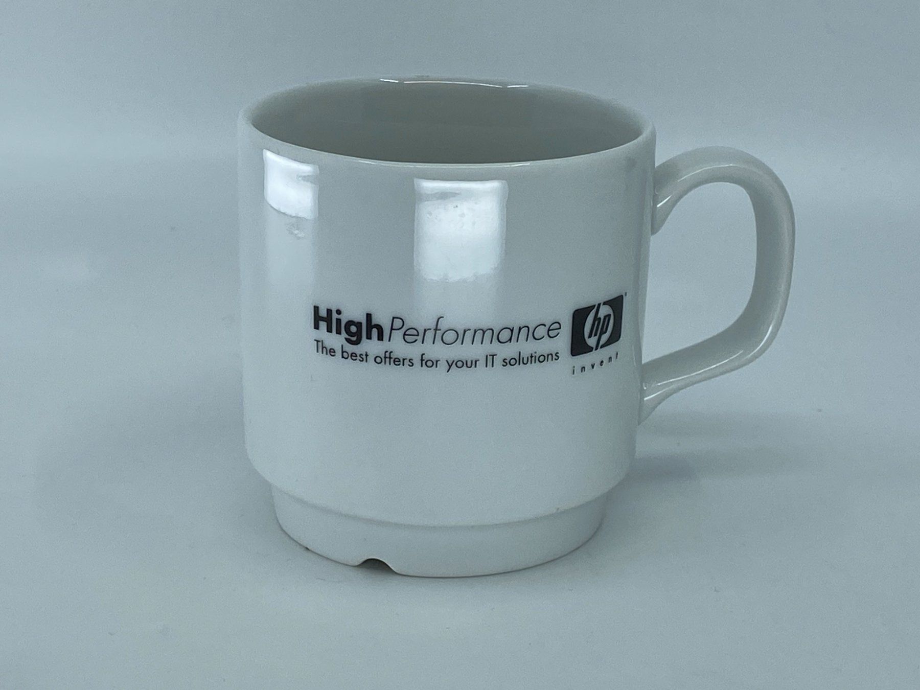 Tassen: HP “High Performance” Werbe‑Kaffeetasse - Vintage Merch – Neu (gemäss Beschreibung) aus Langwiesen von Restposten-24 3