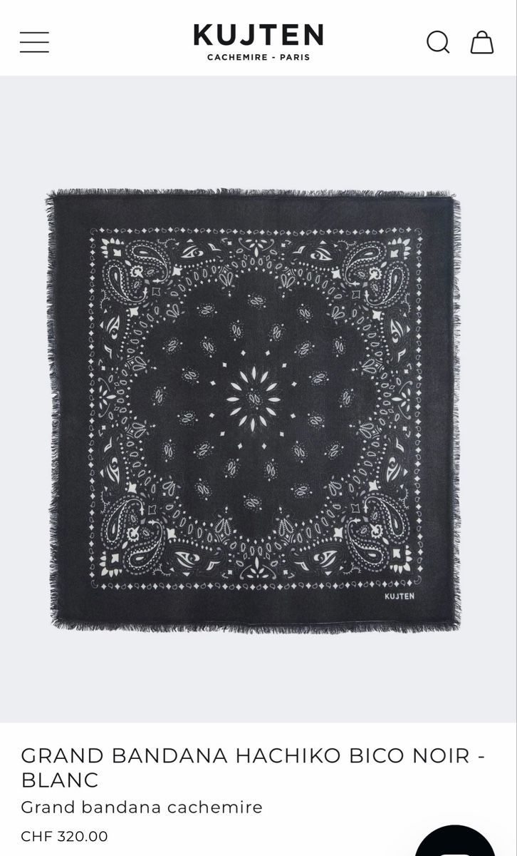 Kujten Foulard & Sciarpe: Grand châle Kujten – Usato da Lausanne venduto da Meganelausanne