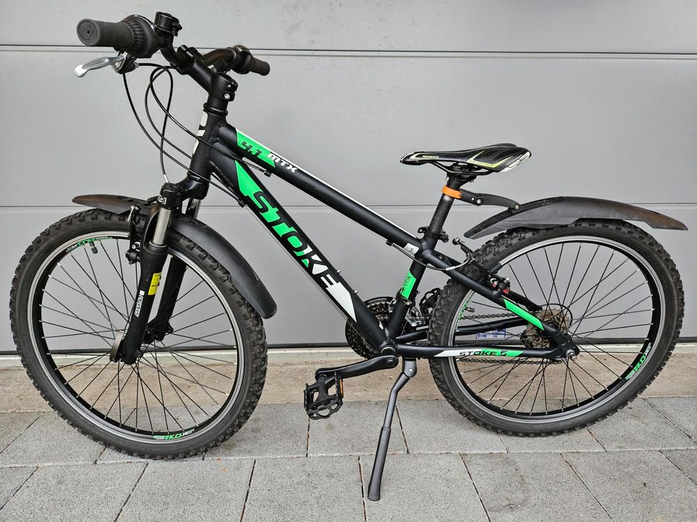 Mountainbike 24 Zoll 6-Geschwindigkeit für 8-12 Jahre alt Grün