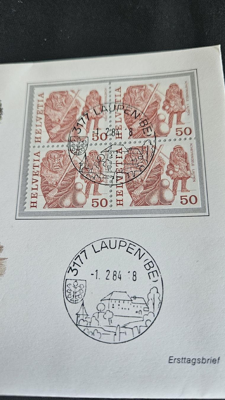 Tutti le monete: Numisbrief Achetringele Laupen  mit Silbermedaille – Nuovo (secondo la descrizione) da Ettingen venduto da samiba 1