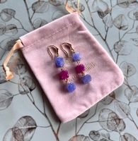 Süsse Ohrhänger mit Blau/Lila Turmaline