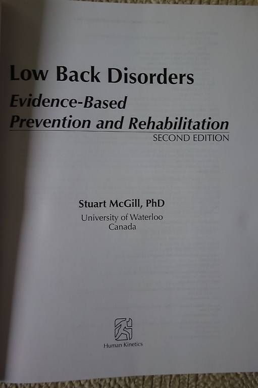 Libri: Stuart McGill: Low Back Disorders + Ultimate Back Fitness – Usato da Basel venduto da Tenderette 1