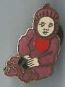 Baby mit Herz, Pin