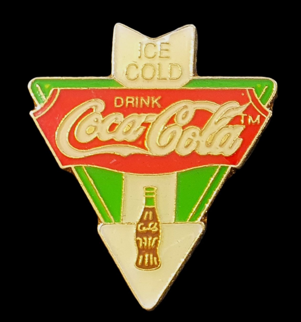 Placchette & Badge: V356 - Pin ICE COLD DRINK Coca Cola – Usato da Reinach BL venduto da Boston-Verkauf