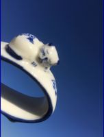 SERVIETTENRING PORZELLAN MIT KATZE BÜSI