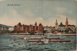 ZÜRICH - Alpenquai - Dampfschiff - Tonnhalle