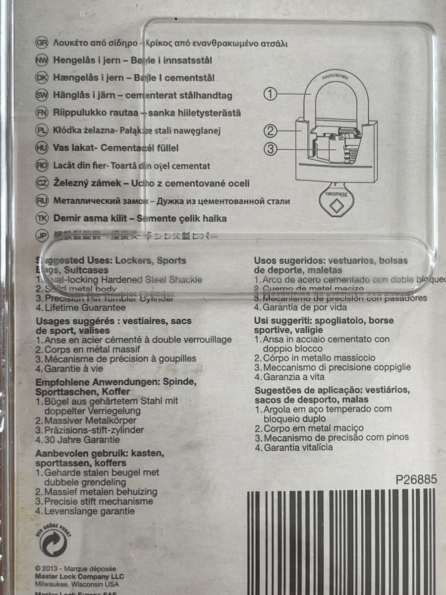 Lucchetti: Vohrhägeschloss Master Lock – Nuovo e nell'imballaggio originale da Wettingen venduto da Kawasaki987 1
