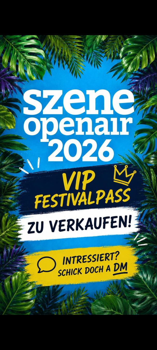 Billets: Szene Openair Lustenau VIP-Ticket – Neuf avec emballage d'origine à Oberriet par Dominik_95
