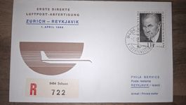 Luftpostabfertigung Zürich - Reykjavik 01.04.1969