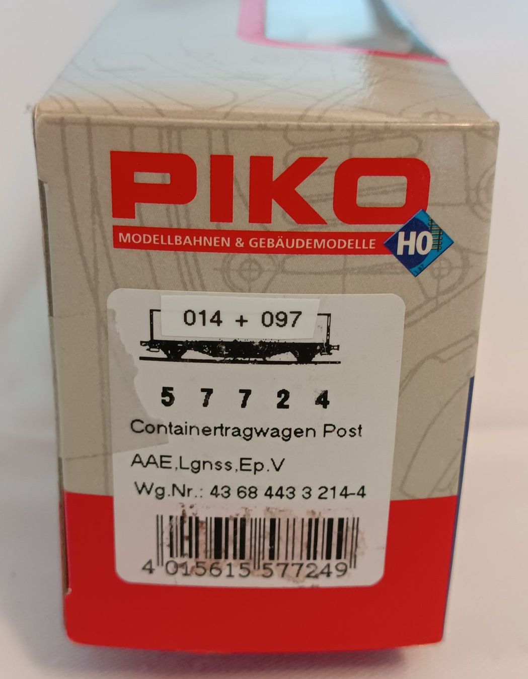 Piko Modelleisenbahnen: SBB PTT Post  Wagen Container 014+097 / H0 "Neu+OVP / Neuf" – Neu und originalverpackt aus Dietikon von 2025-moba 9