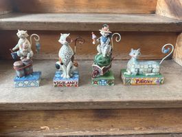 4x Jim Shore Katzen Figuren Set Sammlerstück Deko VERSAND 13