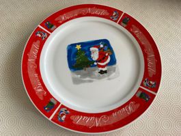 Piatto natalizio per panettone