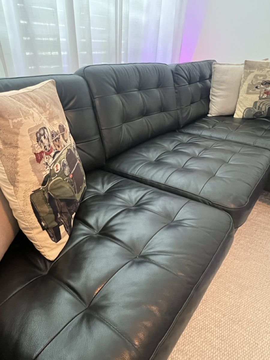 Sofas: Ecksofa Leder schwarz – Gebraucht aus Othmarsingen von MrLenzin 2