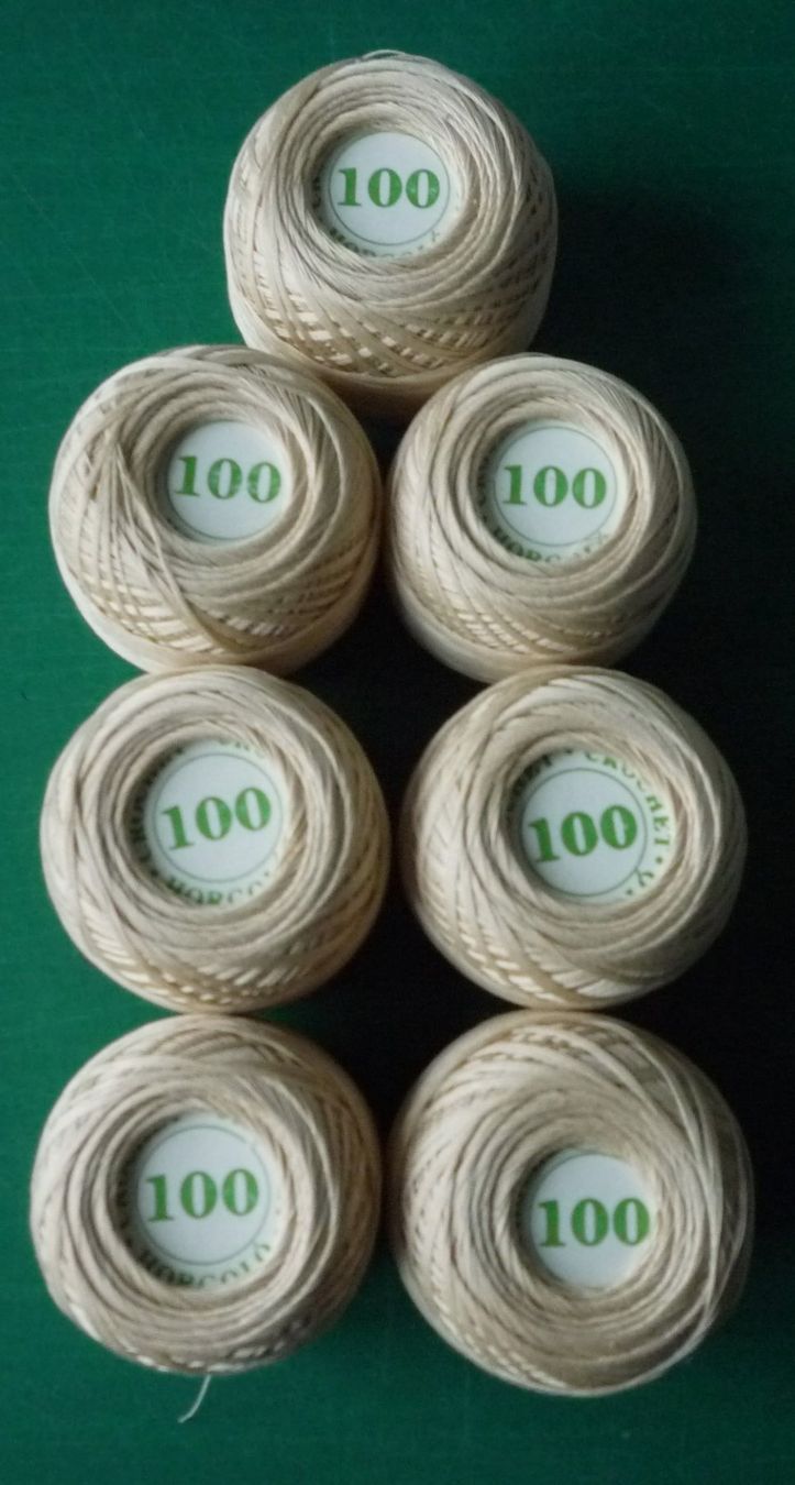 Wolle: 7 Knäuel   "Horgoló Crochet 100" – Neu (gemäss Beschreibung) aus Rafz von Sonnenblume305