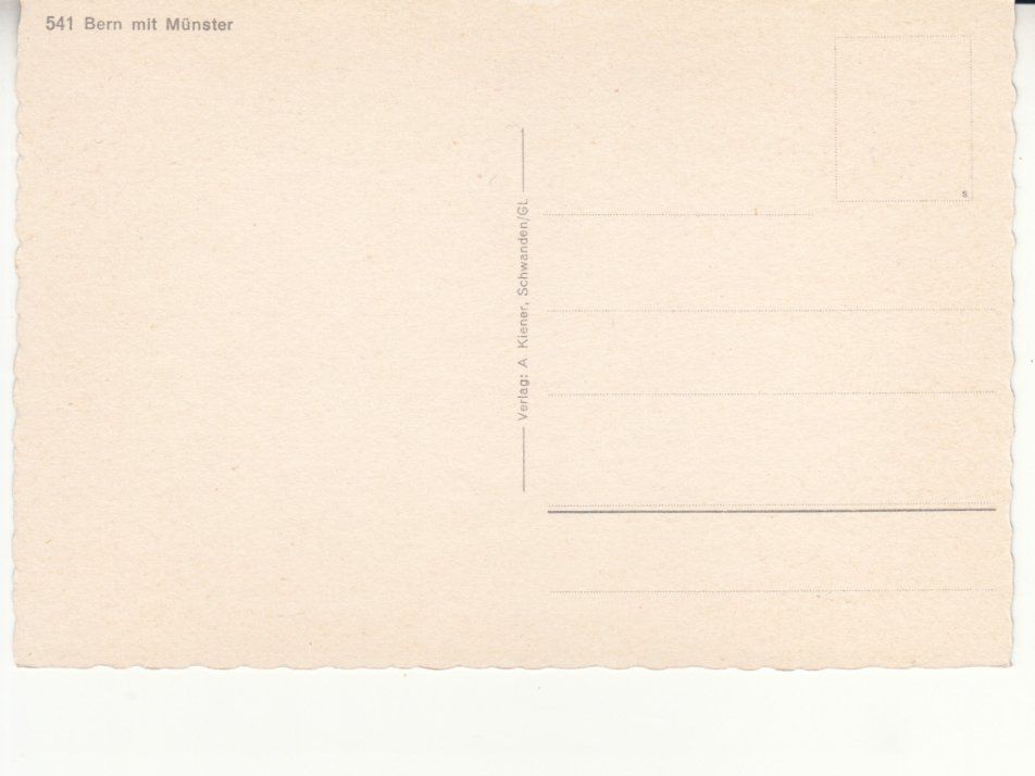 Cartoline postali: Bern mit Münster ca. 1960 – Usato da Bürglen TG venduto da StampGraf 1