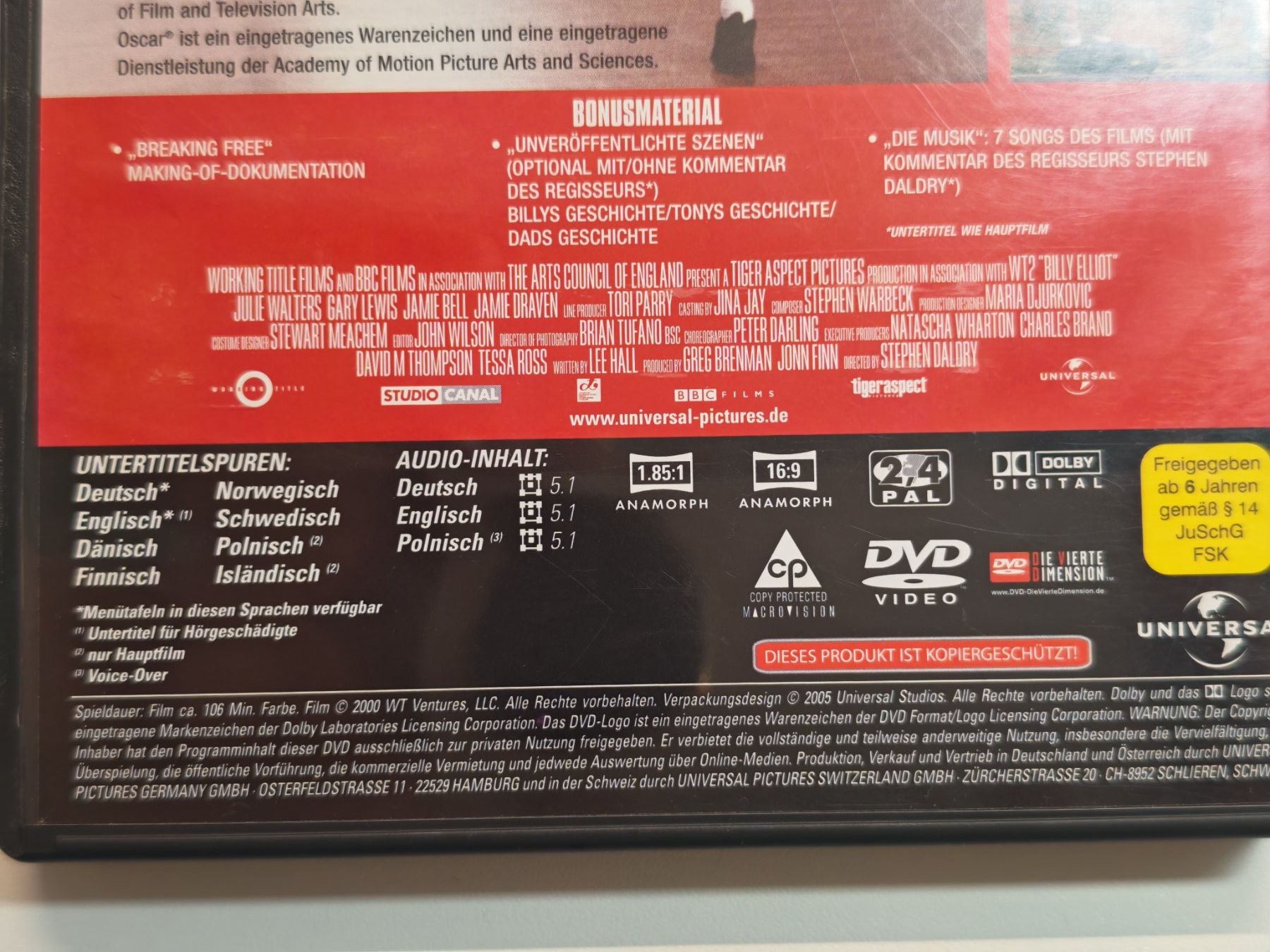 Alle DVDs: Billy Elliot - I Will Dance – Gebraucht aus Liestal von Kratzilla 3