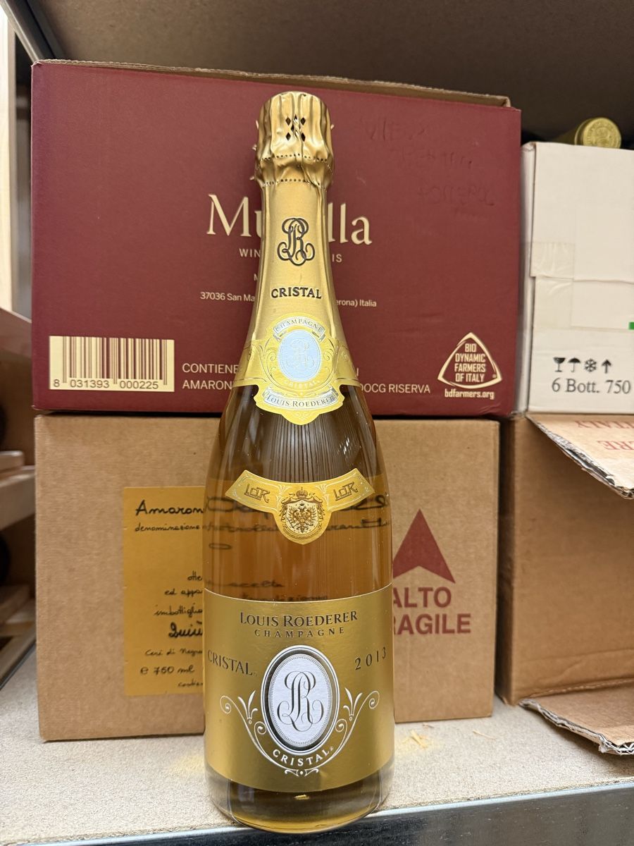 Louis Roederer Vino: Cristal Champagne Louis Roederer 2013 – Nuovo e nell'imballaggio originale da Troinex venduto da Airain