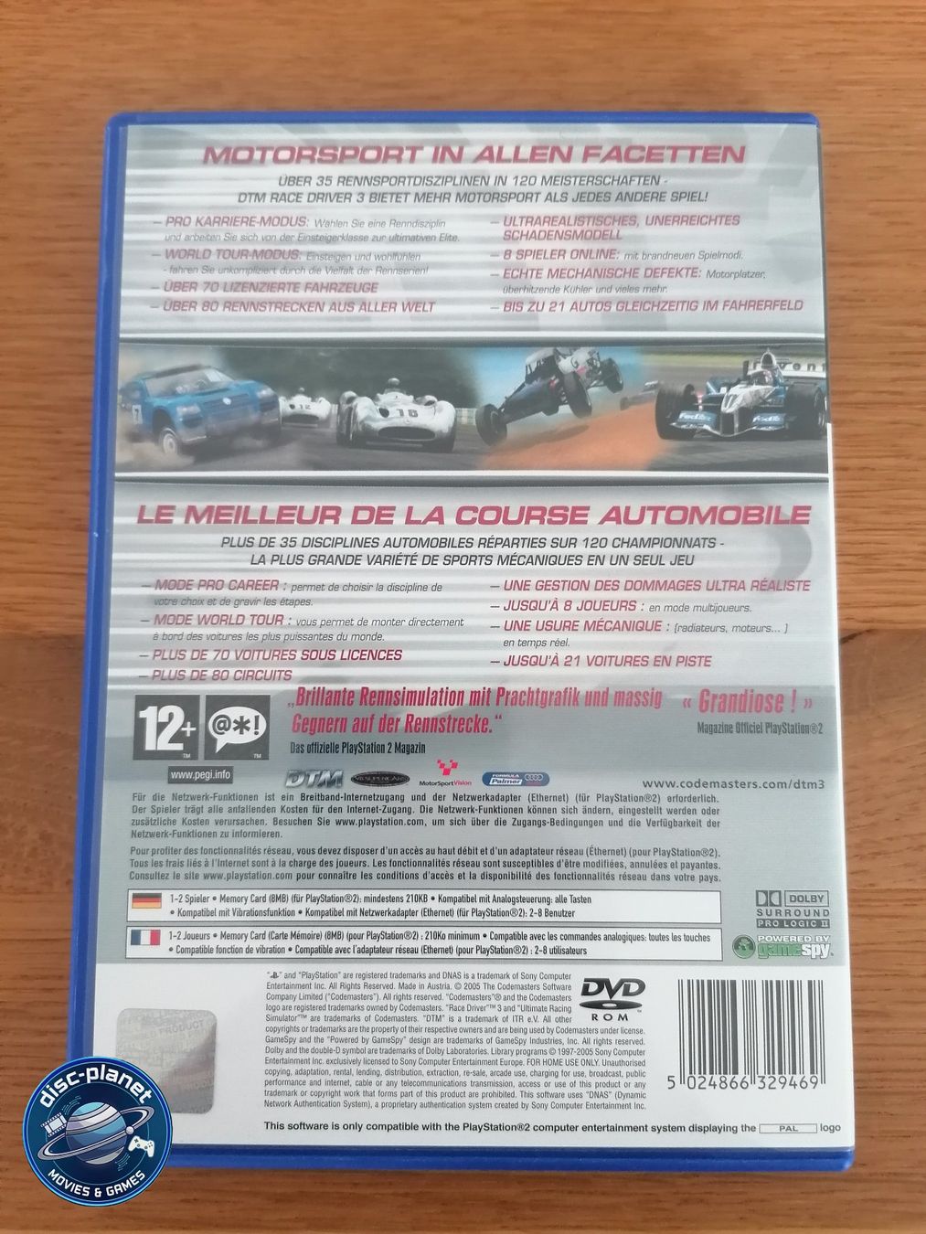 Giochi: PS2 - DTM Race Driver 3 (2006) – Usato da Embrach venduto da disc-planet 4