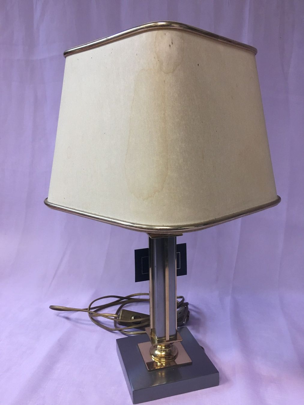 Lampen: Elegante JJS Tischlampe, Messing & Chrom, Designlampe. – Gebraucht aus Olten von ELHANDEL 5