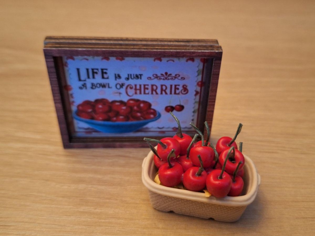 Case e mobili per bambole: Handmade Kirschen – Nuovo (secondo la descrizione) da Zürich venduto da HandmadeTinyFood