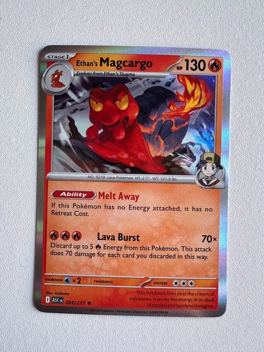 Pokémon Carte collezionabili: Ethan's Magcargo ASC EN 024/217 HOLO – Nuovo (secondo la descrizione) da Zürich venduto da 05t_bwx2