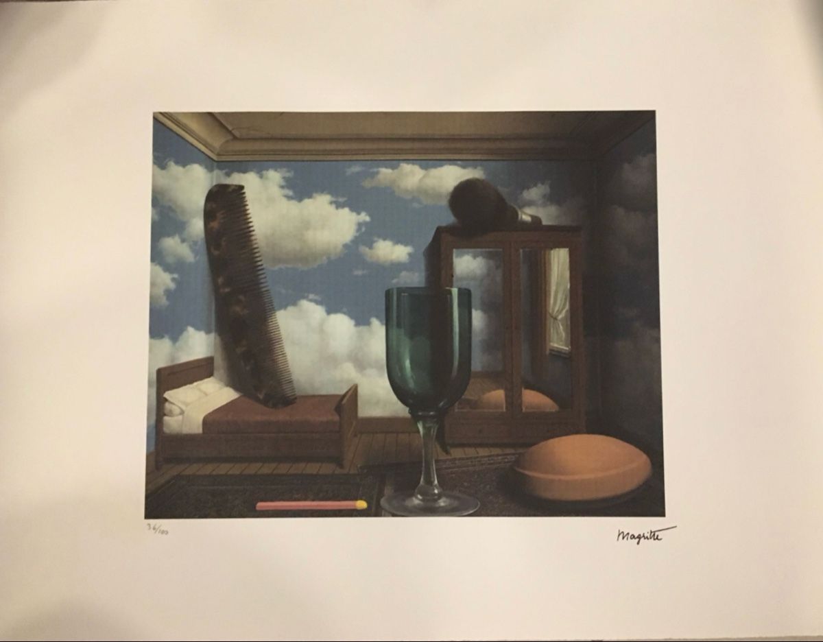 Grafica & Litografie: René Magritte Lithographie 36/100 – Usato da Moutier venduto da Happyvidedressing