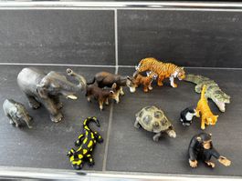 19 Stk. Schleich- und Bullyland-Tiere