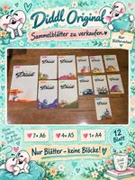 12 originale Diddl-Blätter – blockfrisch