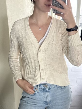 J.Crew Strickjacke, Cardigan, creme, XS, Top Zustand!