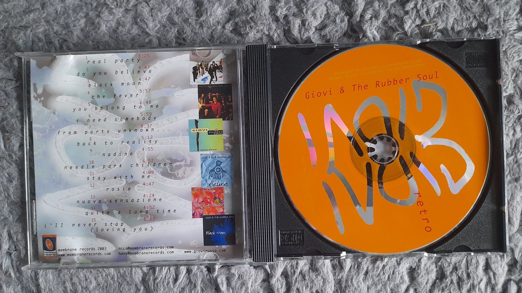 CD: GIOVI & THE RUBBER SOUL     RETRO    CD – Usato da Wetzikon ZH venduto da Ramones01 2