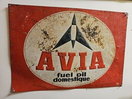 Altes Avia Treibstoffschild, Rarität für Sammler!