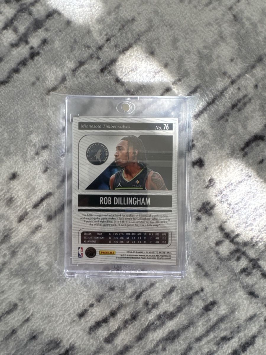 Nba Carte collezionabili: Rob Dillingham Rookie Silhouette /15 – Usato da Dulliken venduto da alpi.cards 1