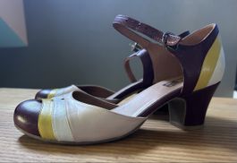 Miz Mooz Damenschuhe Mary Jane Grösse 38 Leder Mixfarben
